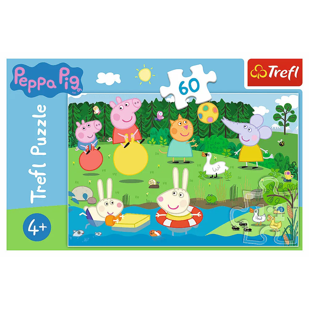 Trefl Peppa Pig Holiday Fun 17326 60 Parça Puzzle Thumbnail 1