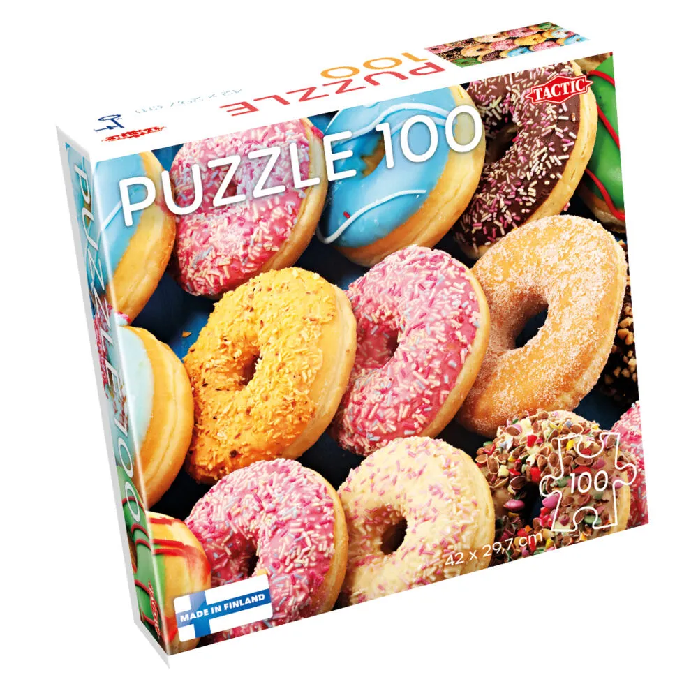 Tactic 60675 puzzle Yapboz 100 adet Yiyecek ve içecekler