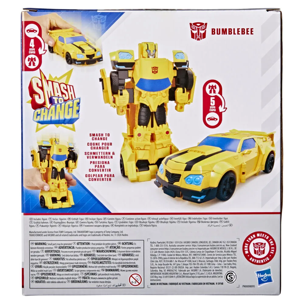 Hasbro Transformers Smash Changers Bumblebee Thumbnail 3