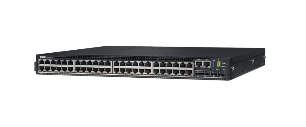 DELL E3248P-ON Gözetilmiş L2/L3 10G Ethernet (100/1000/10000) Ethernet üzerinden güç desteği (PoE) 1U Siyah Thumbnail 1