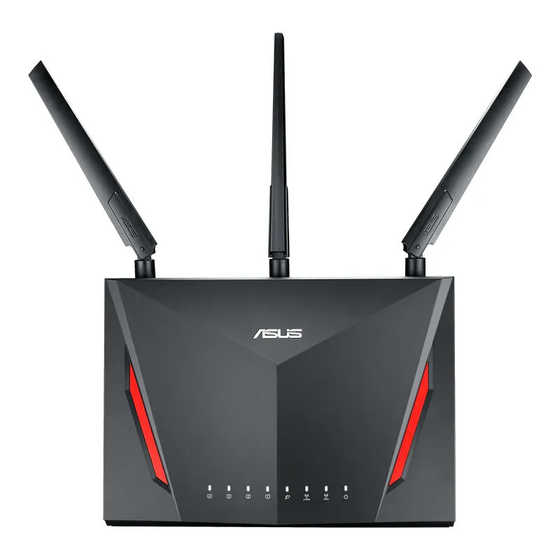 ASUS RT-AC86U kablosuz yönlendirici Gigabit Ethernet Çift bant (2,4 GHz / 5 GHz) Siyah Thumbnail 2