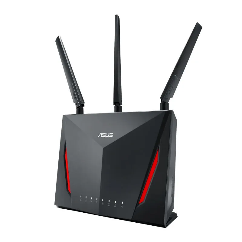 ASUS RT-AC86U kablosuz yönlendirici Gigabit Ethernet Çift bant (2,4 GHz / 5 GHz) Siyah Route