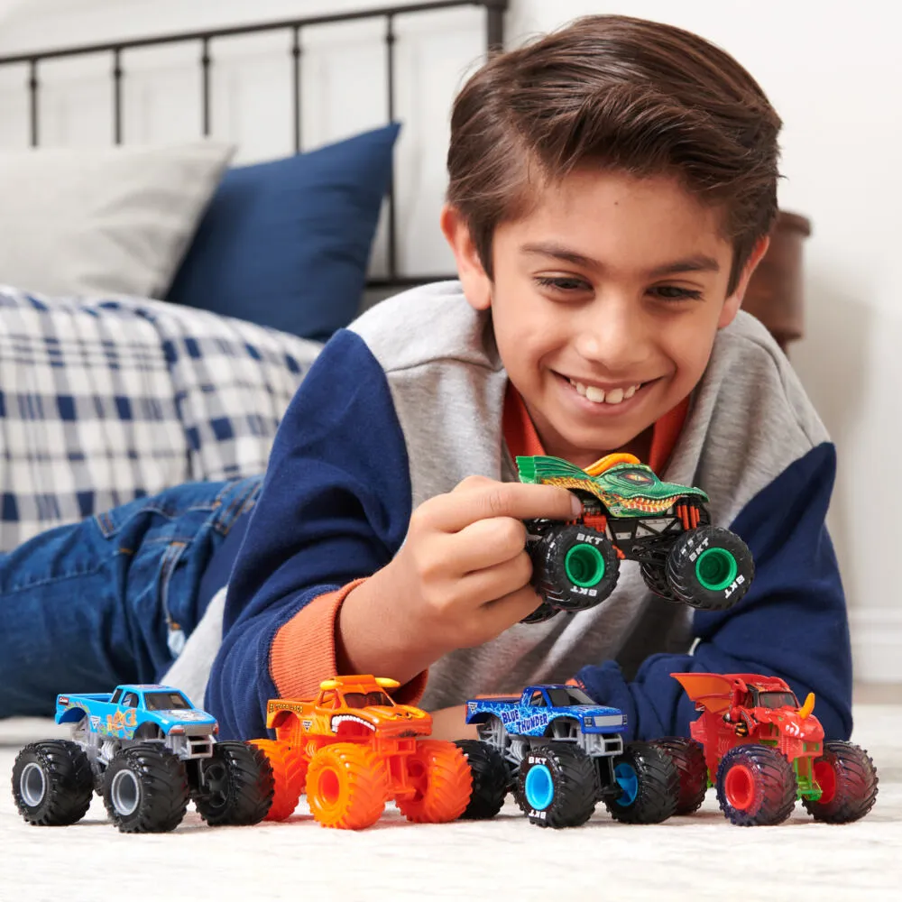 Spin Master Monster Jam MNJ VHC 1t64 BlTdrVsBdNwTrlFt2pk M33 GML Thumbnail 4