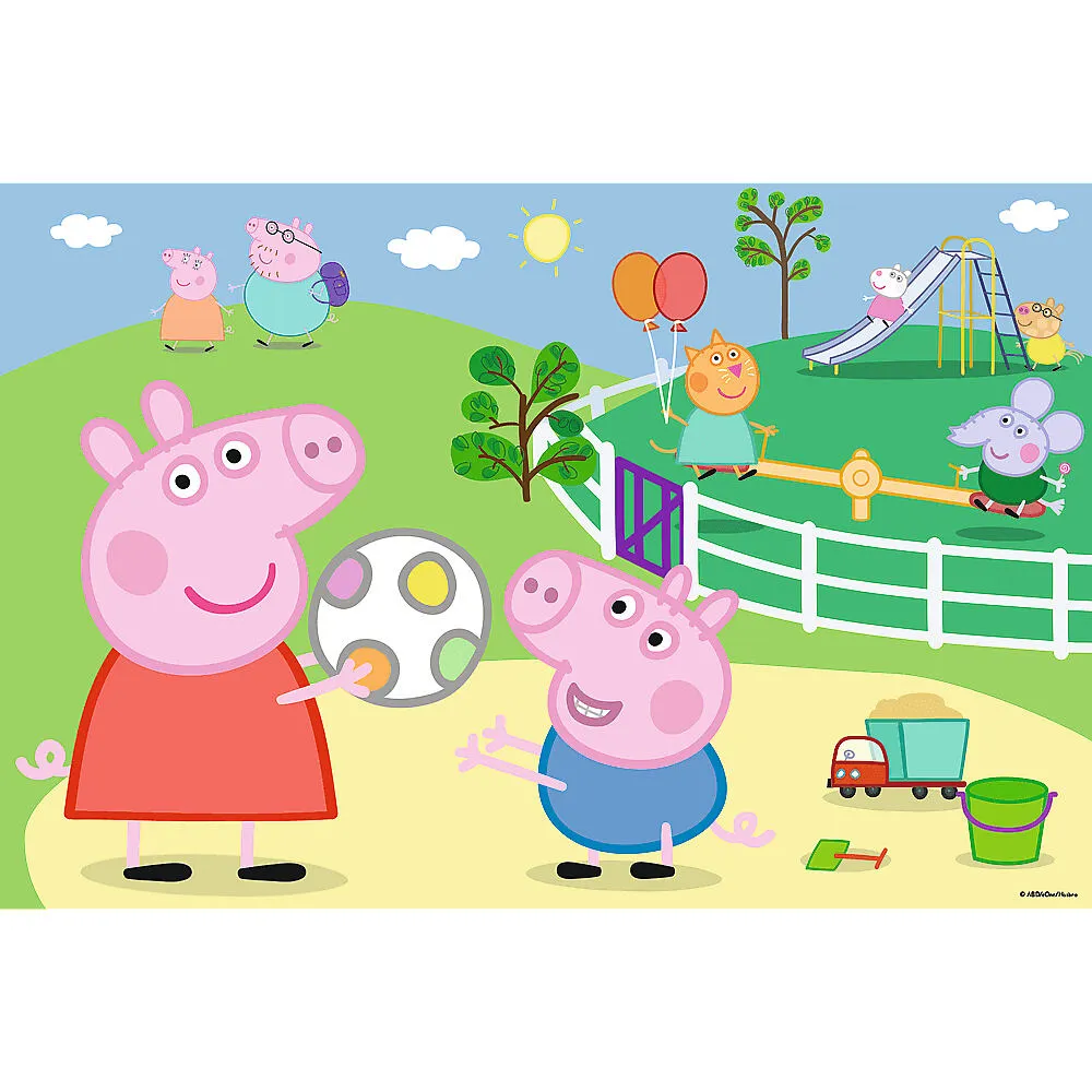 Trefl Peppa Pig Fun With Friends 17356 60 Parça Puzzle Thumbnail 1