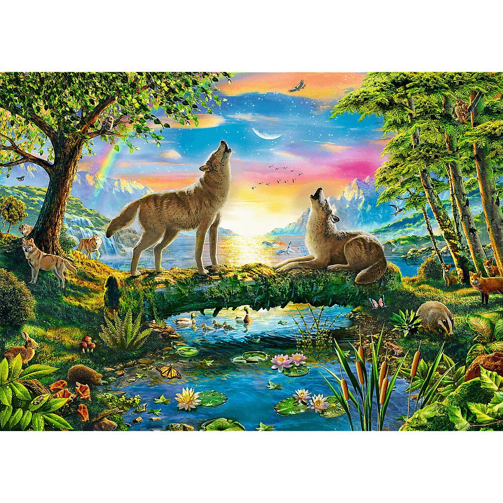 Trefl Lupine nature 37349 500 Parça Puzzle Thumbnail 1