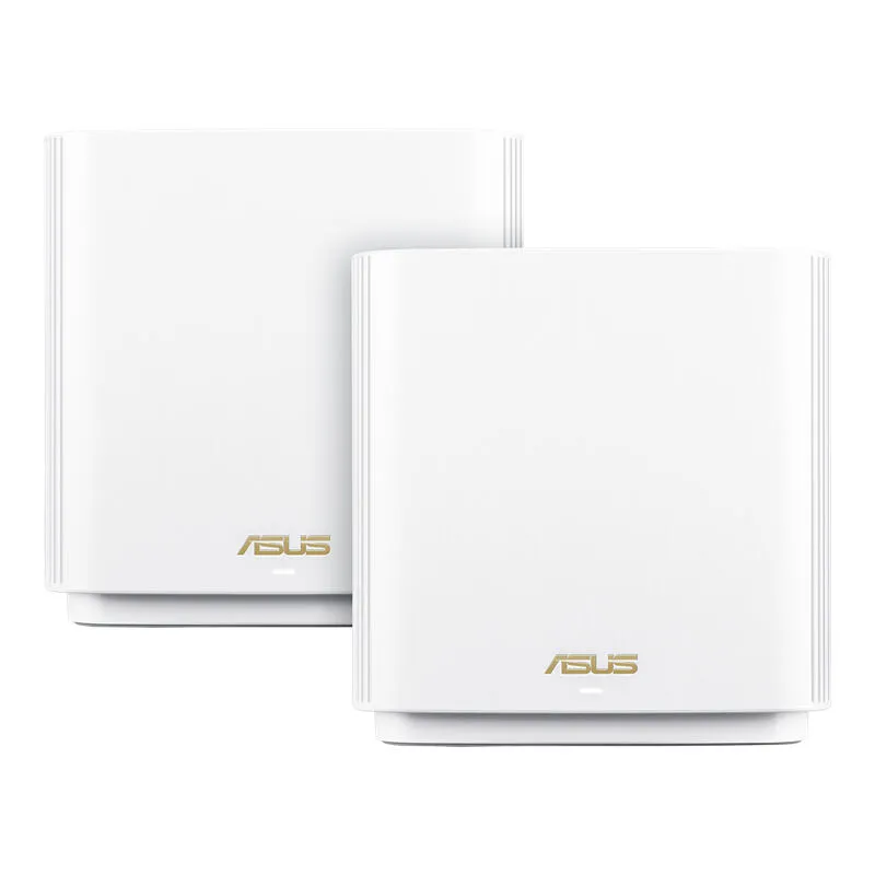 ASUS ZenWiFi AX XT8 (W-2-PK) kablosuz yönlendirici Gigabit Ethernet Üç bantlı (2,4 GHz / 5 GHz / 5 GHz) Beyaz Thumbnail 1