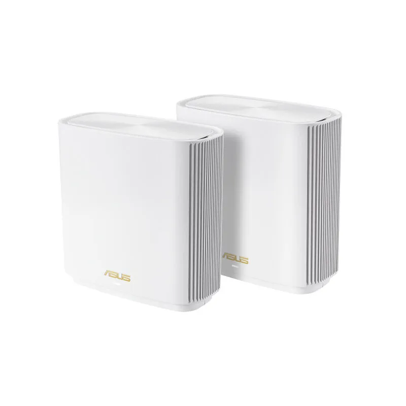 ASUS ZenWiFi AX XT8 (W-2-PK) kablosuz yönlendirici Gigabit Ethernet Üç bantlı (2,4 GHz / 5 GHz / 5 GHz) Beyaz Route