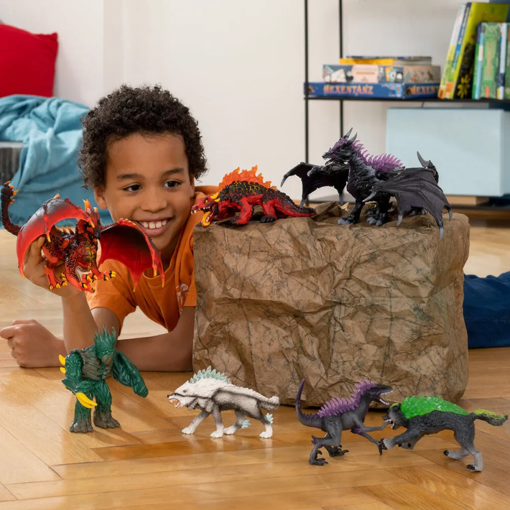 schleich ELDRADOR CREATURES 70156 Lava World, Monsters and dragons Oyuncak Figür Thumbnail 7