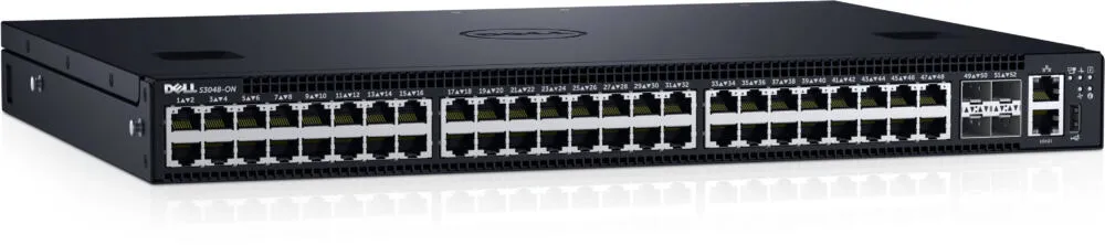 DELL S-Series S3248T-ON Gözetilmiş L2/L3 Gigabit Ethernet (10/100/1000) 1U Siyah Thumbnail 1