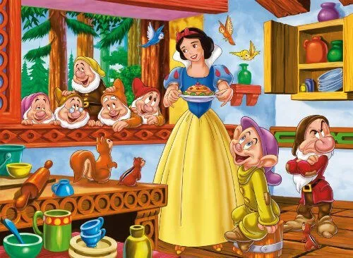 Clementoni Disney Princess: Snow-White in the Kitchen 23580.3 104 Parça Puzzle Thumbnail 1