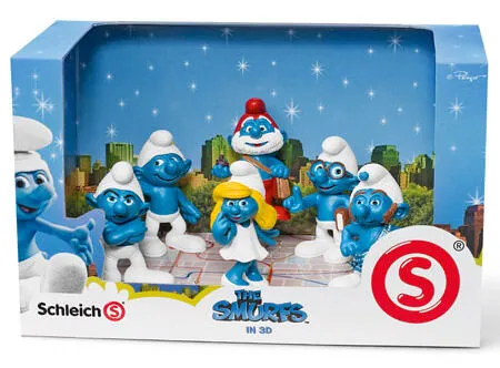 schleich Smurf set, movie 41260 Oyuncak Figür Thumbnail 0