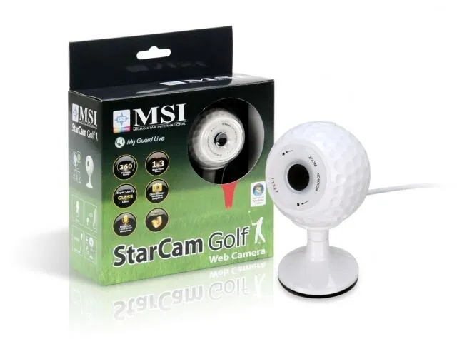 MSI StarCam Golf webcam 640 x 480 Piksel USB 1.1 Beyaz