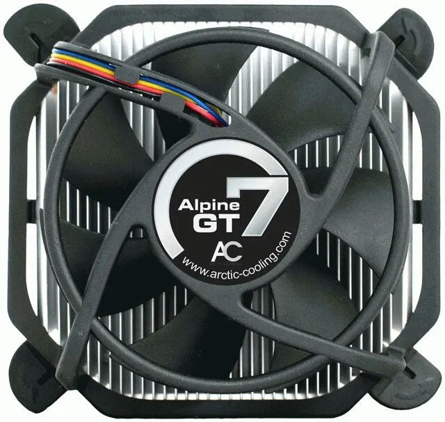 ARCTIC Alpine 7 GT İşlemci Havayla soğutma 8 cm Alüminyum, Siyah 1 adet Thumbnail 2
