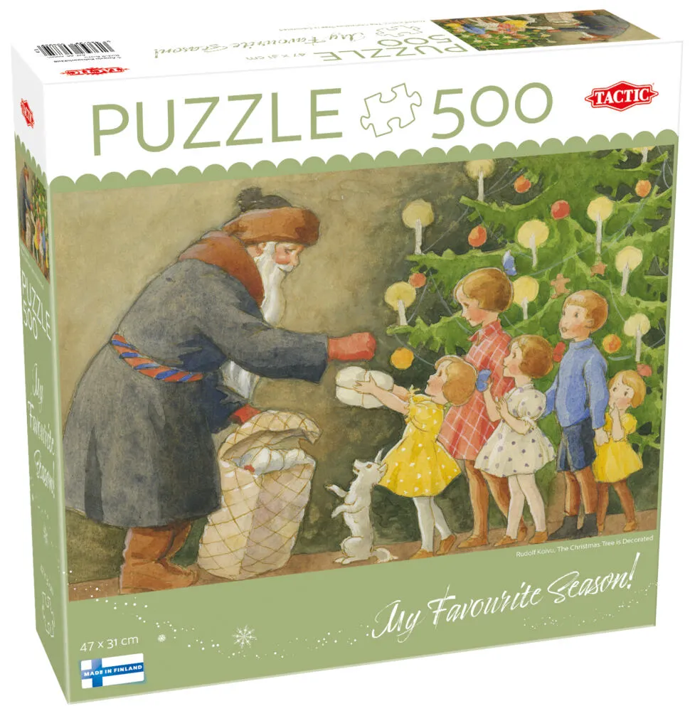 Tactic Lovers The Christmas Tree is Decorated Yapboz 1000 adet Noel Puzzle