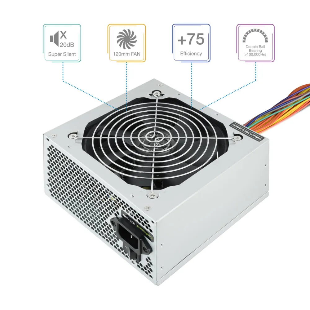 TooQ TQEP-500SP 500 W ATX Güç Kaynağı Thumbnail 6