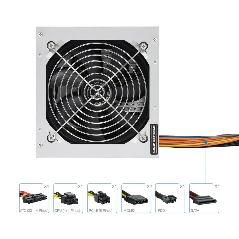 TooQ TQEP-500SP 500 W ATX Güç Kaynağı Thumbnail 8