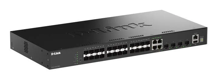 D-Link DGS-1530-28SC ağ anahtarı Gözetilmiş L3 Siyah Switch