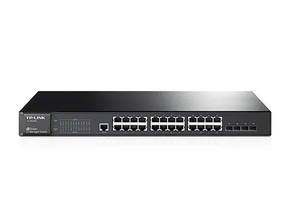 TP-Link TL-SG3424 Gözetilmiş L2 Gigabit Ethernet (10/100/1000) Siyah Switch