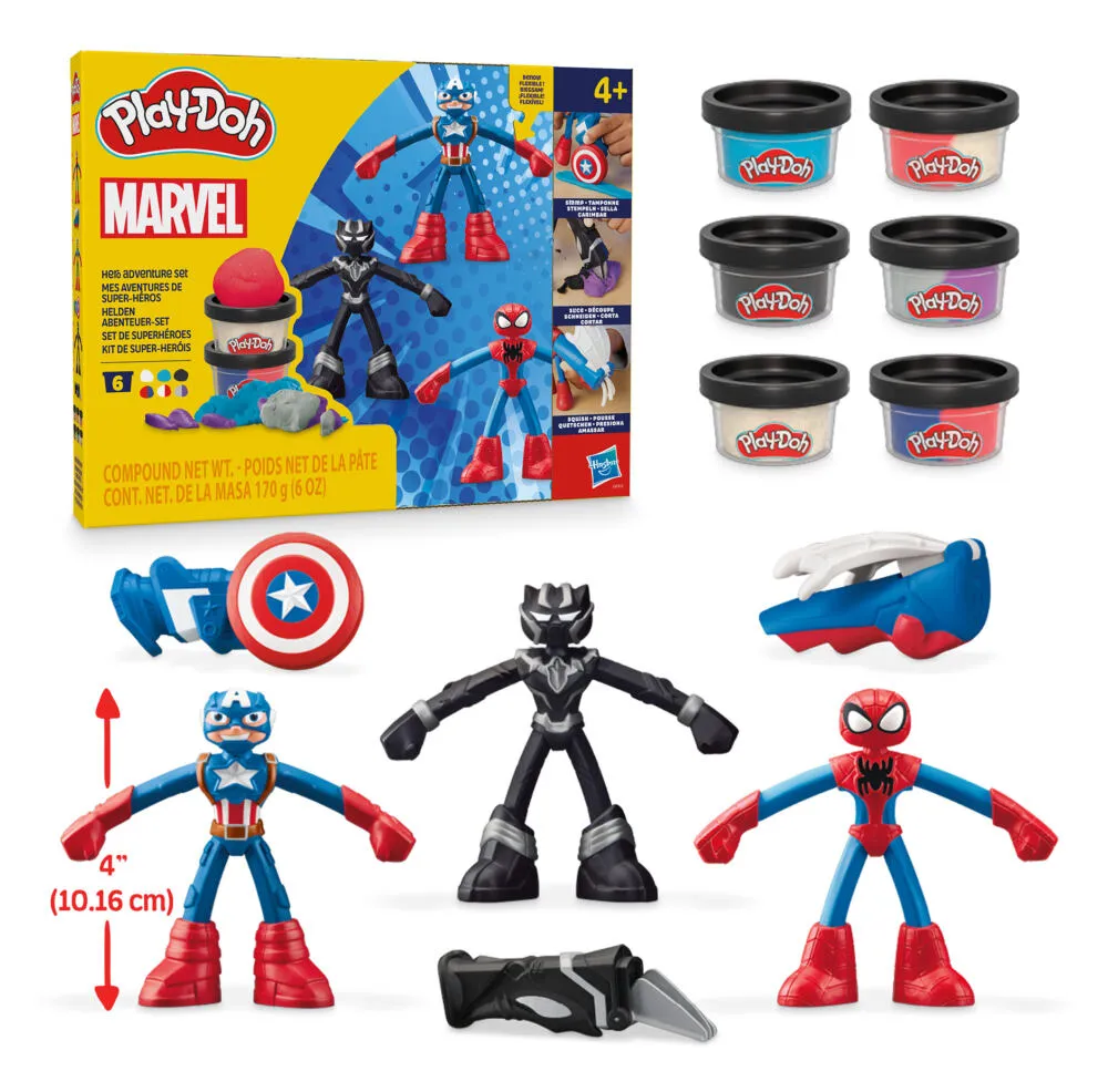 Play-Doh Marvel G03335L0 Aksiyon/macera Oyuncak Oyun Setleri Thumbnail 2