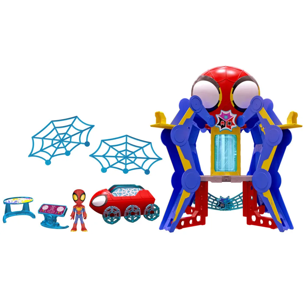 Hasbro Marvel Spidey and His Amazing Friends Web-Spinners Webquarters F67235L0 Aksiyon/macera Oyuncak Oyun Setleri Thumbnail 5