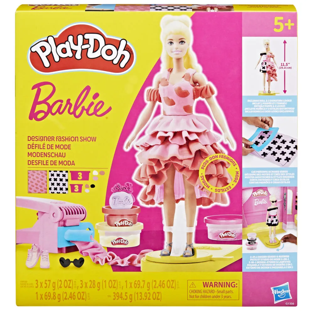 Play-Doh Barbie Tasarımcı Moda Gösterisi Sanat ve El İşi Oyuncakları