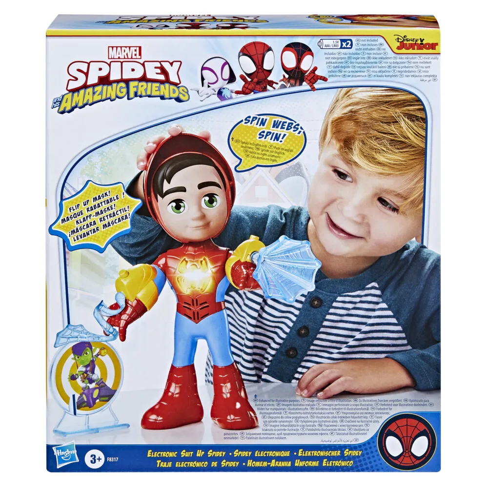 Hasbro Marvel Spidey and His Amazing Friends Electronic Suit Up Spidey F83175L0 Thumbnail 6