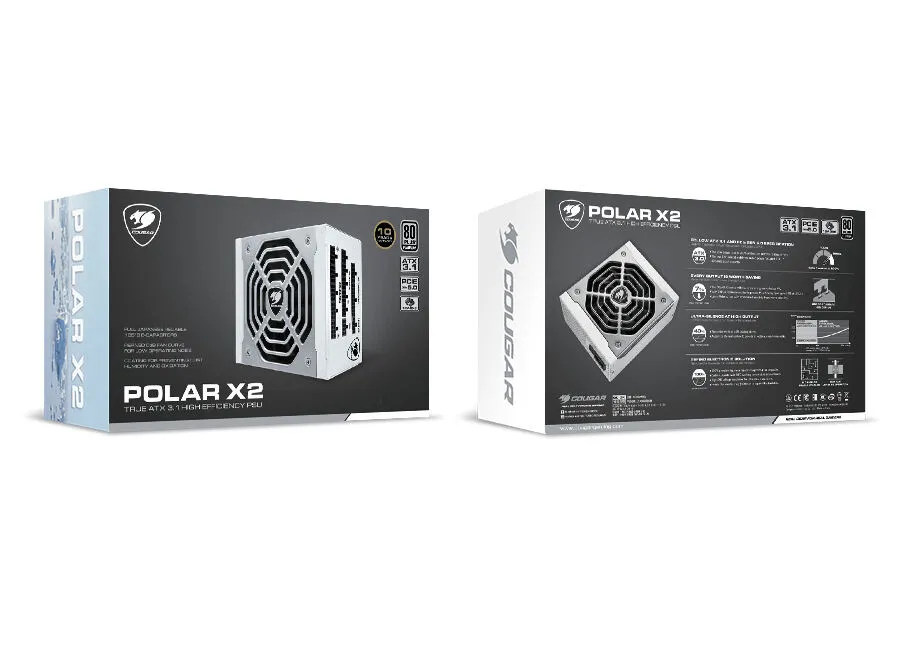 COUGAR CGR-POLAR-X2-1050 31PX105001P01 1050 W 80 PLUS Platinum ATX Güç Kaynağı Thumbnail 11