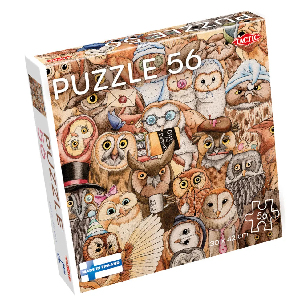 Tactic Lovers Owls Yapboz 56 adet Hayvanlar Puzzle