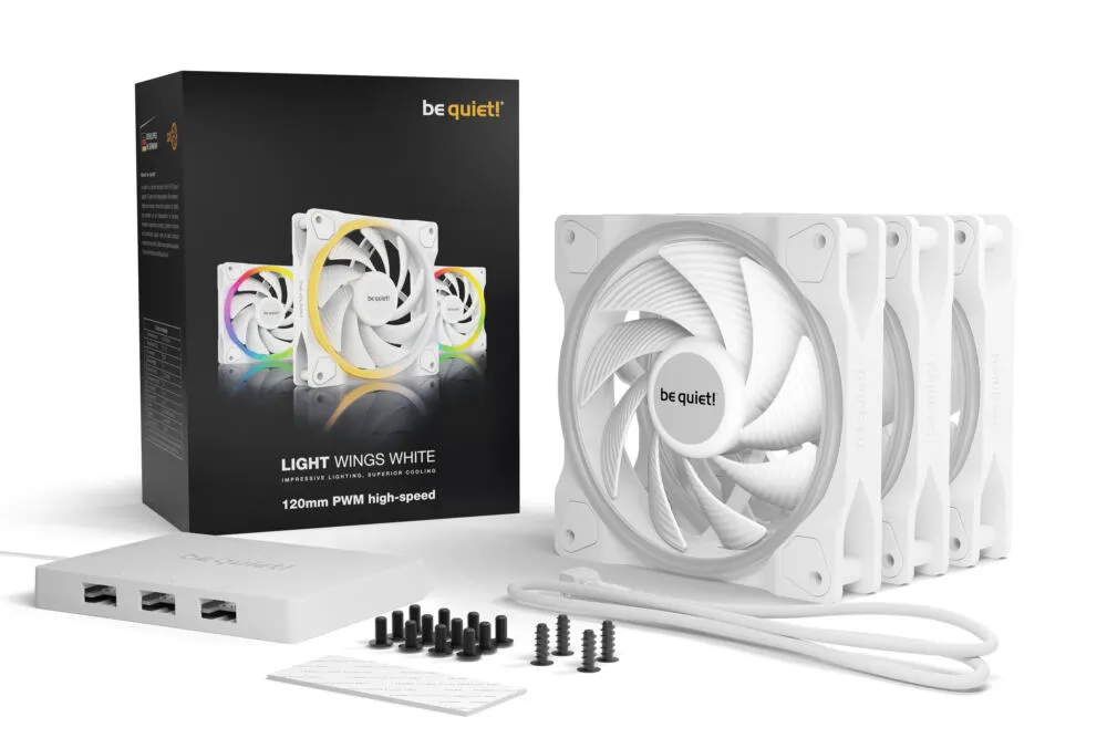be quiet! Light Wings White | 120mm PWM high-speed Triple-Pack BL101 Thumbnail 8