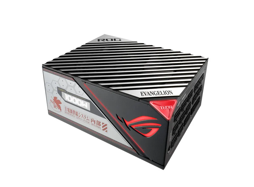 ASUS ROG Thor 1000W Platinum II EVA Edition güç kaynağı ünitesi 20+4 pin ATX Siyah, Kırmızı, Gümüş Thumbnail 1