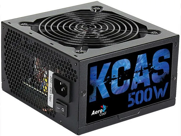 Aerocool KCAS güç kaynağı ünitesi 500 W 20+4 pin ATX Siyah Power Supply