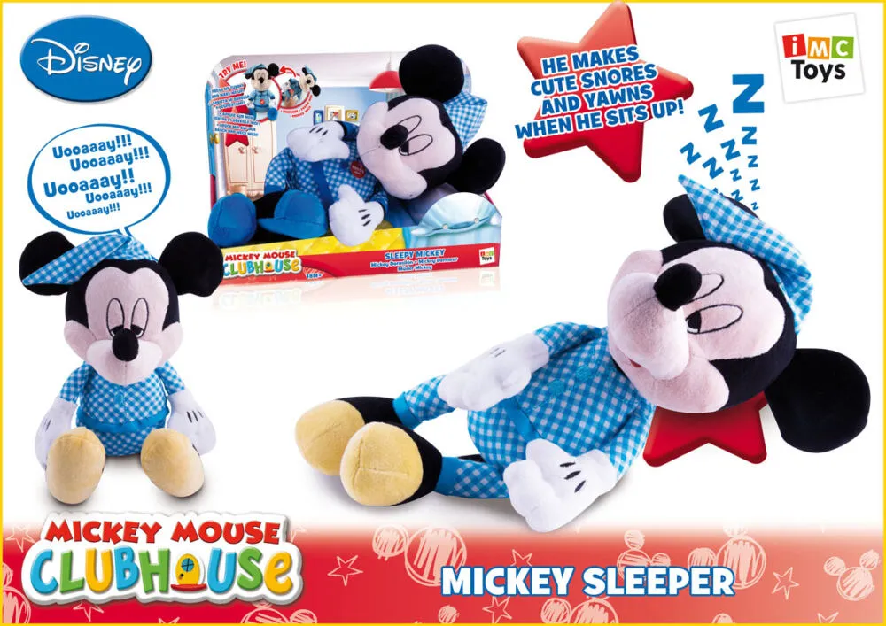 IMC Toys Sleepy Mickey Peluş Oyuncak