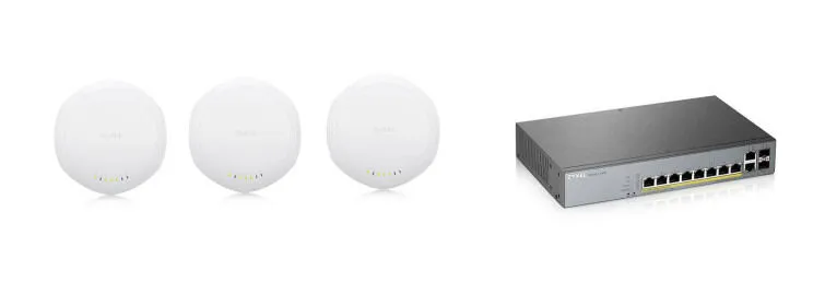 Zyxel KIT WIFI MESH PRO ağ anahtarı Gözetilmiş L2 Gigabit Ethernet (10/100/1000) Ethernet üzerinden güç desteği (PoE) Gri Switch