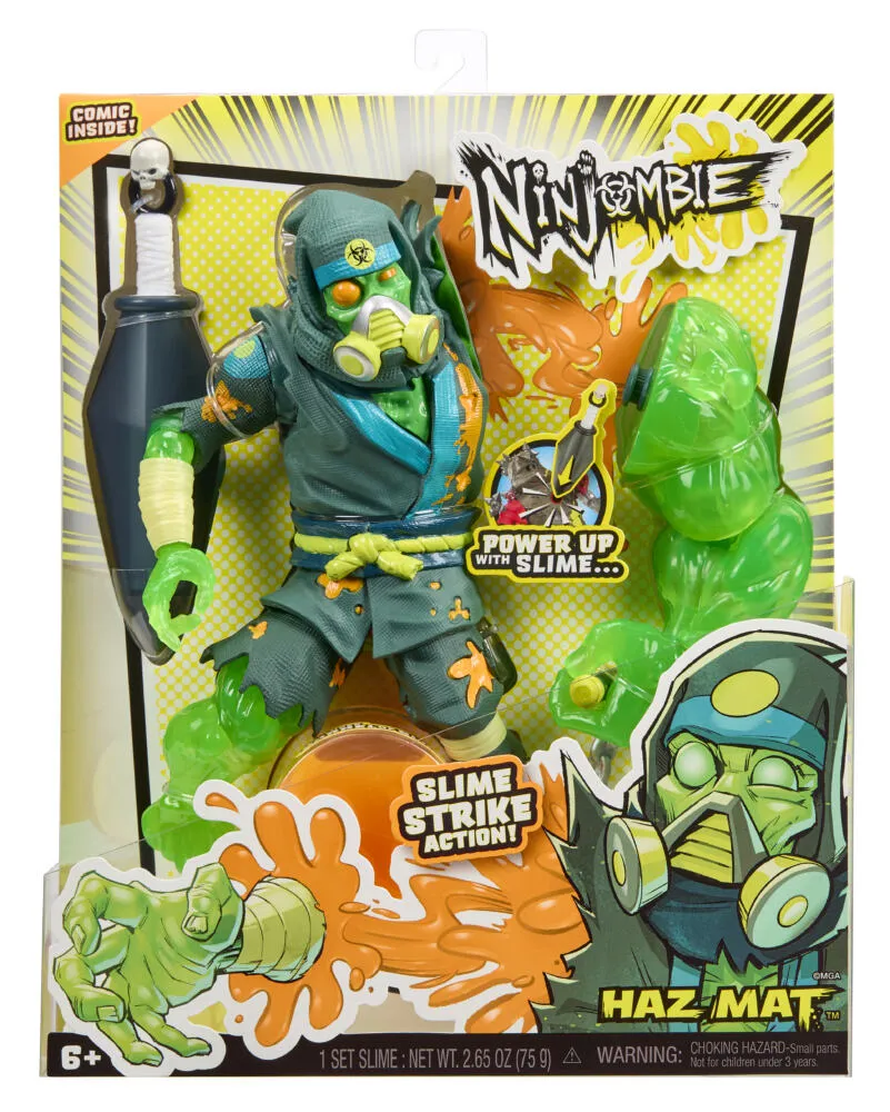 MGA Entertainment Ninjombie Action Figure - Haz Mat 121978-EUC Oyuncak Figür Thumbnail 2