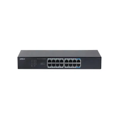 Dahua Technology S3016-16GT ağ anahtarı Yönetilmeyen L2 Gigabit Ethernet (10/100/1000) Masaüstü/Duvara Monte Siyah Thumbnail 1