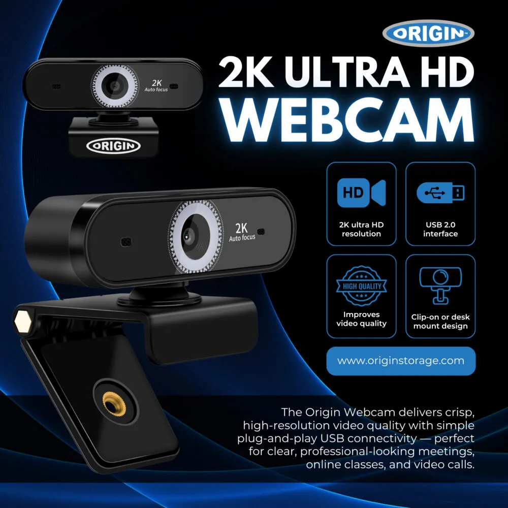 Origin Storage OS-USB-2KWEBCAM Thumbnail 1