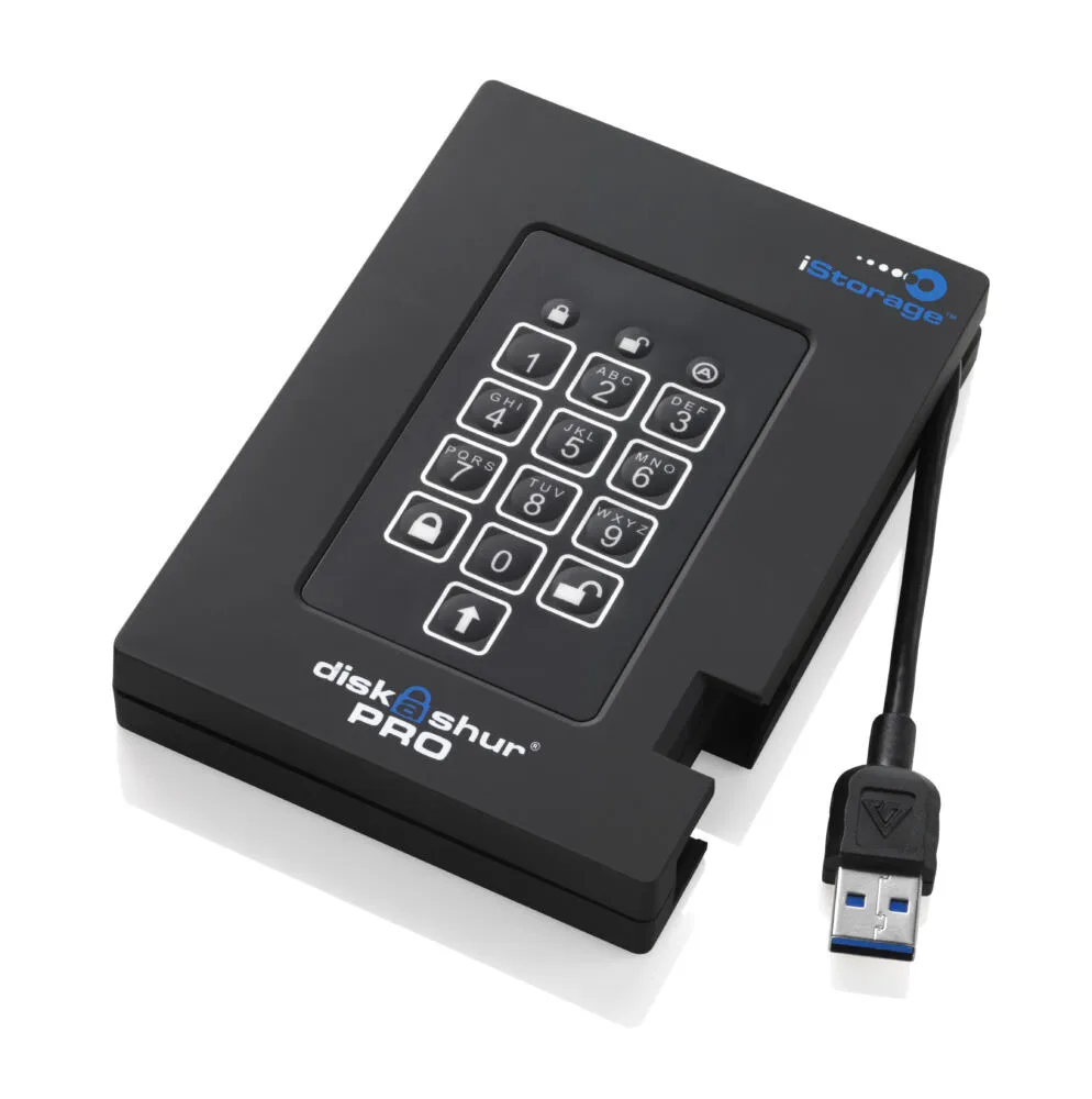 iStorage diskAshur Pro FIPS 256 GB IS-DP3-256--256F SSD Thumbnail 2