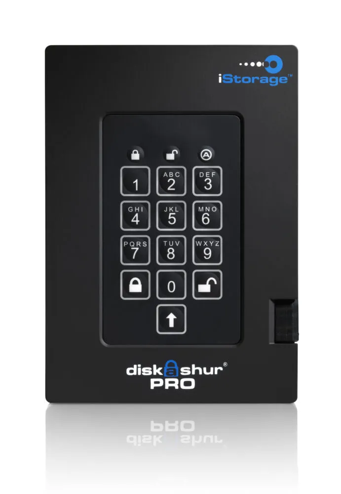 iStorage diskAshur Pro FIPS 1 TB IS-DP3-256--1000F SSD Thumbnail 3