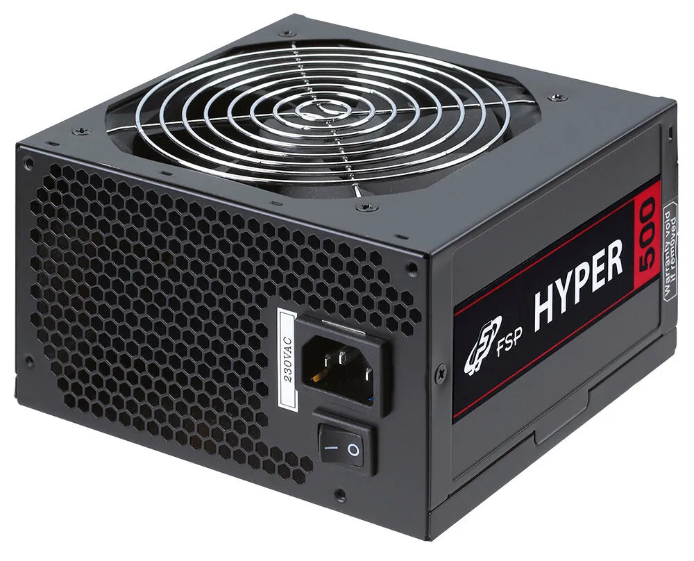 FSP Hyper 500 güç kaynağı ünitesi 500 W 20+4 pin ATX Siyah Power Supply
