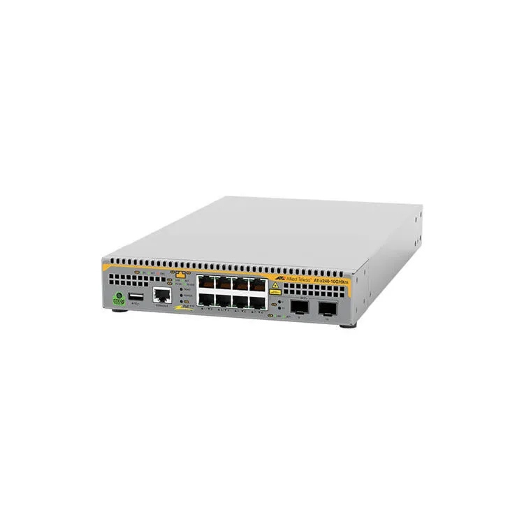 Allied Telesis AT-x240-10GHXm-50 Gözetilmiş L3 5G Ethernet (100/1000/5000) Ethernet üzerinden güç desteği (PoE) 1U Gri Switch