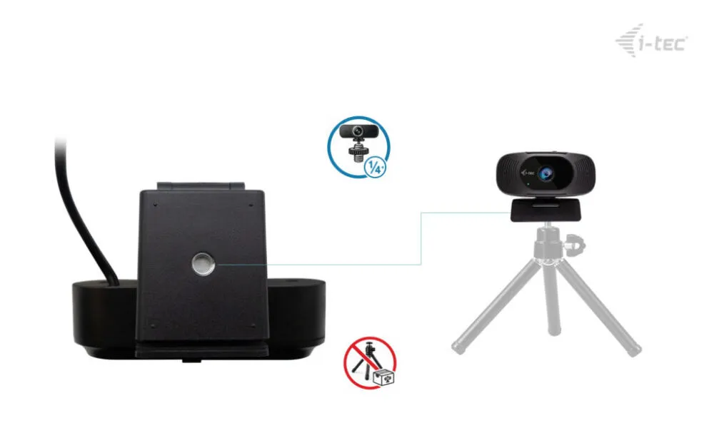 i-tec SOLOMON 300 webcam 8,29 MP 3840 x 2160 Piksel USB Siyah Thumbnail 5