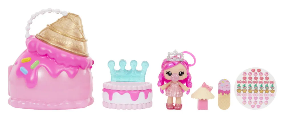 MGA Entertainment Yummiland Beauty Bag Playset + Lip Gloss Doll - Ice Cream Bag 546740-EUC Oyuncak Bebek Thumbnail 2