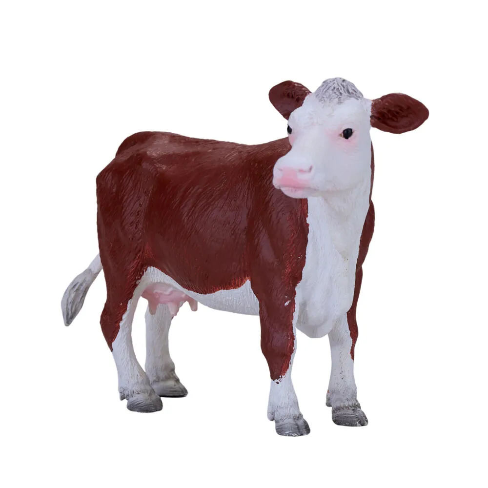 Mojo Fun Hereford Cow 381074 FARMLAND İnek Oyuncak Figür Thumbnail 2