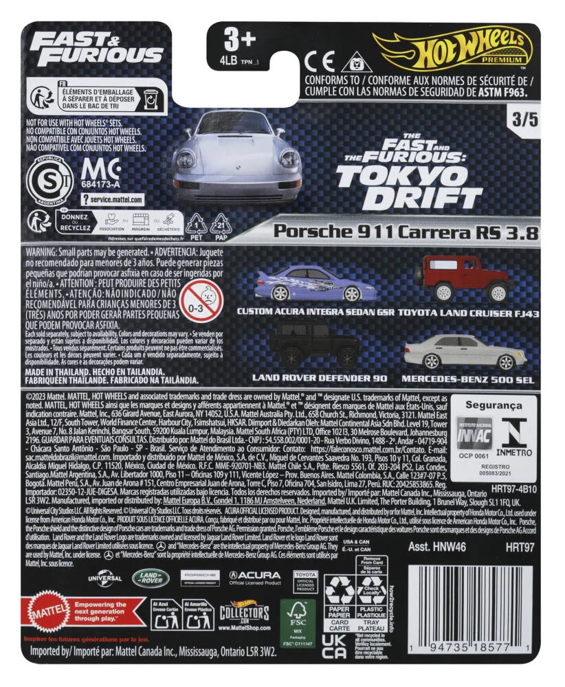 Hot Wheels Fast & Furious HRT97 Oyuncak Araç Thumbnail 3