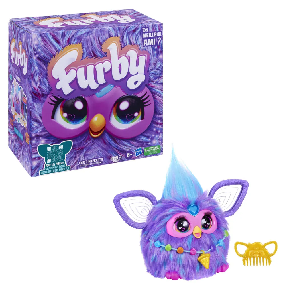Furby Mor İnteraktif Oyuncak F6743FA00 Thumbnail 3