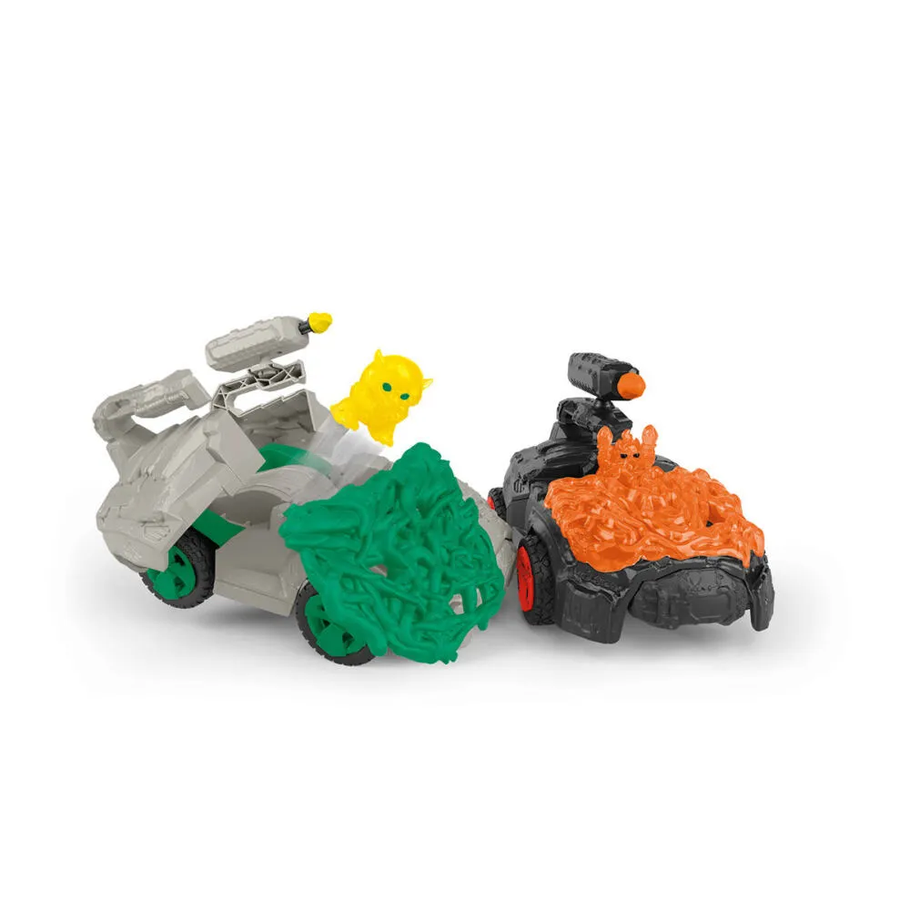 schleich 42671 Robots / Mini Creatures, Jungle World, Crashmobil 17 Parça Oyuncak Figür Thumbnail 4