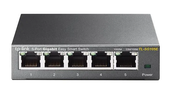 TP-Link TL-SG105E L2 Gigabit Ethernet (10/100/1000) Siyah Switch