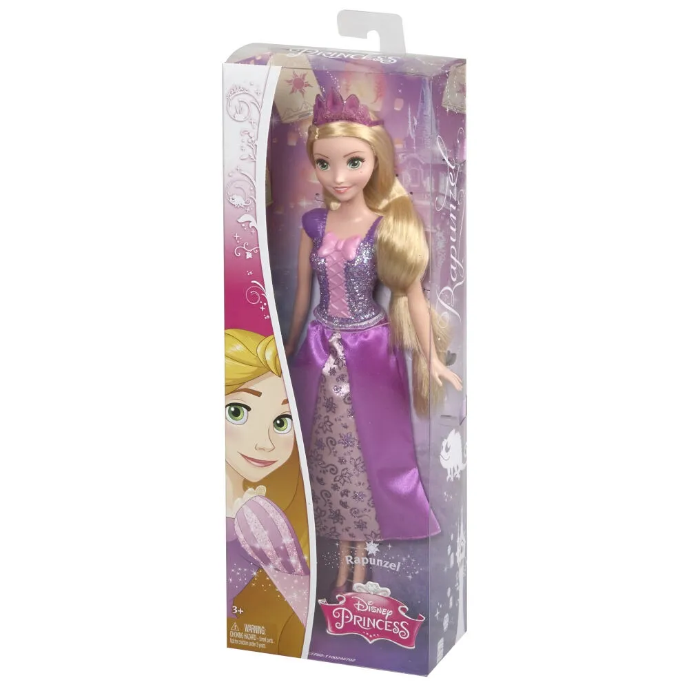 Mattel Disney Sparkling Princess Rapunzel CFF68 Oyuncak Bebek Thumbnail 2