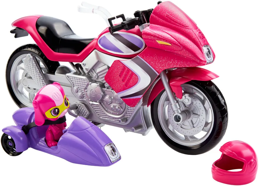 Barbie Spy Squad Secret Agent Motorcycle & Techbot Pet Oyuncak Araç