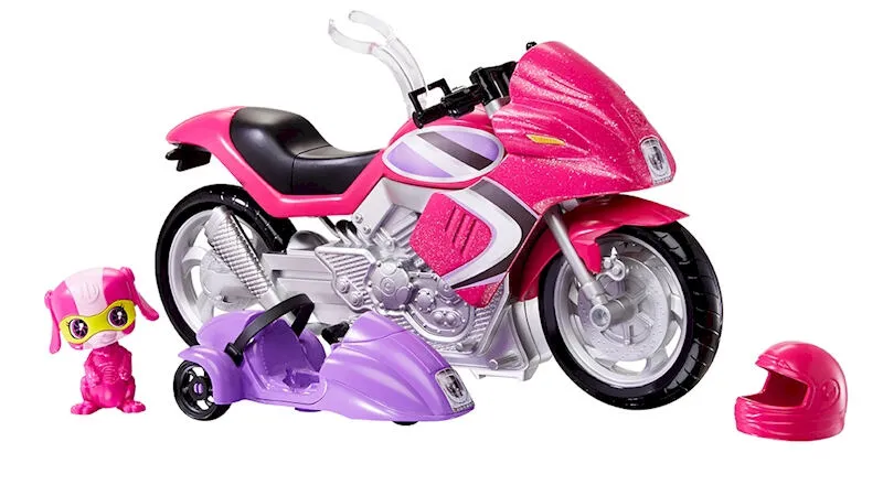 Barbie Spy Squad Secret Agent Motorcycle & Techbot Pet Thumbnail 2